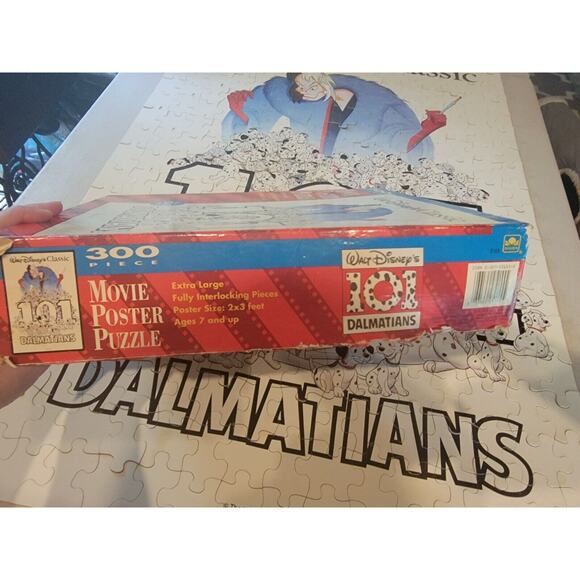 Golden 300 Jumbo Pcs Walt Disney's 101 Dalmatians Puzzle Movie Poster 2×3 Feet - Picture 10 of 13